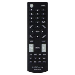 Insignia Remote Control (NS-RC4NA-18) for Select Insignia TVs - Black NEW